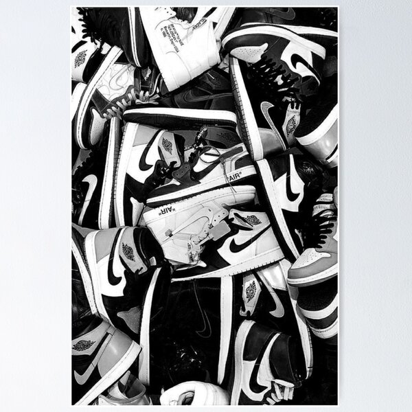 Item preview, Vintage Nike Retro 1 Sneaker Design - Retro Style Art Print designed and sold by MONTREALSTYLE.