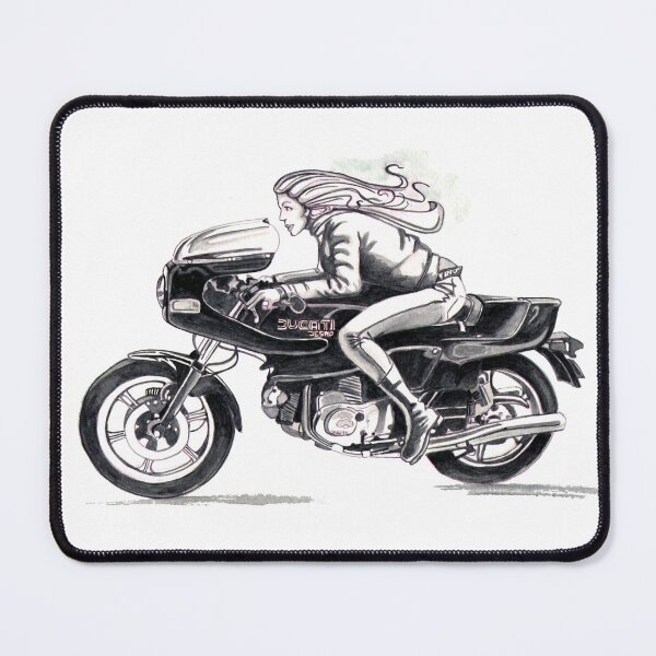 Item preview, Retro Moto Girls: Ducati Pantah designed and sold by hooliganlili.