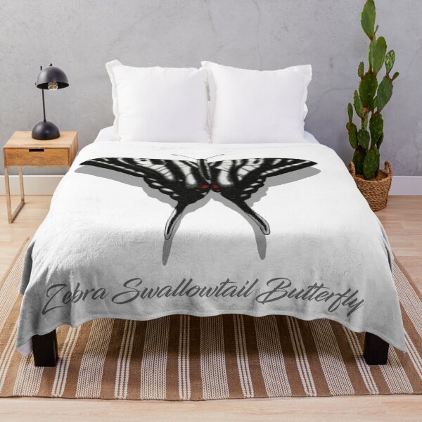 Item preview, Zebra Swallowtail Butterfly Labeled designed and sold by ArtAndBliss.