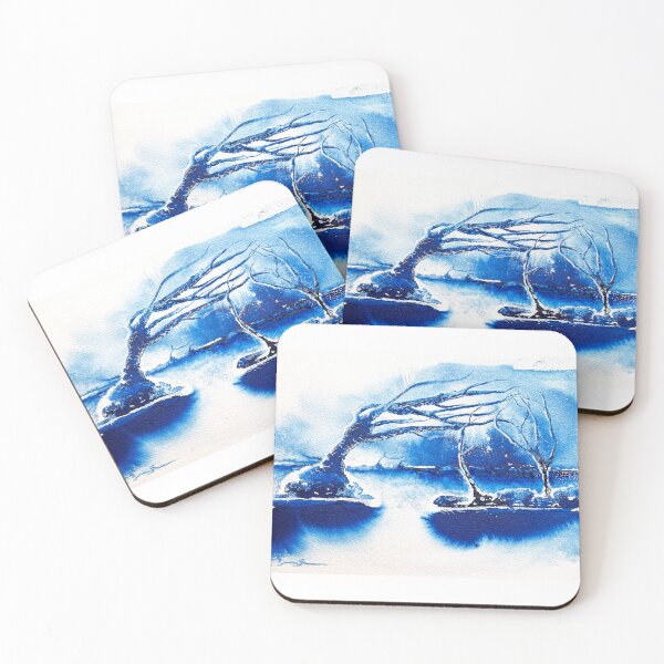Item preview, Blue Landscape, Liquid Acrylic on Paper designed and sold by Maja Sipilovic.