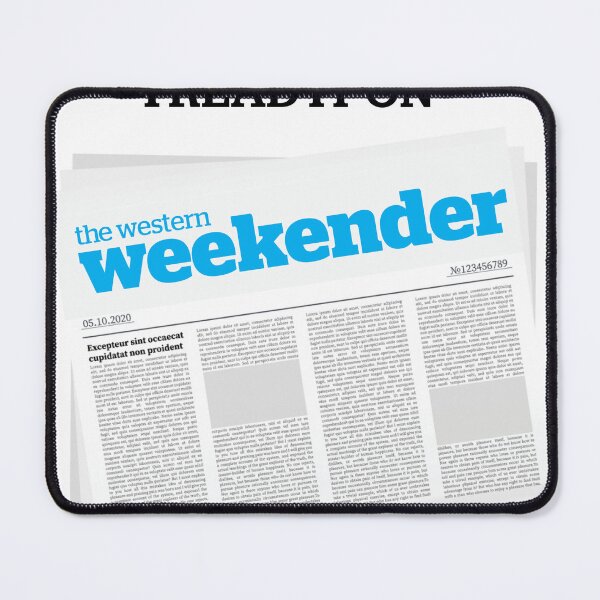 Item preview, I read it on the Weekender designed and sold by The Western Weekender.