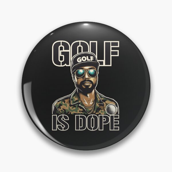 Item preview, Golf Is Dope Funny Quote Black Army Camouflage designed and sold by Daqomm.