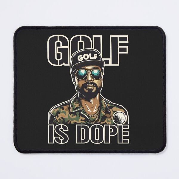 Item preview, Golf Is Dope Funny Quote Black Army Camouflage designed and sold by Daqomm.