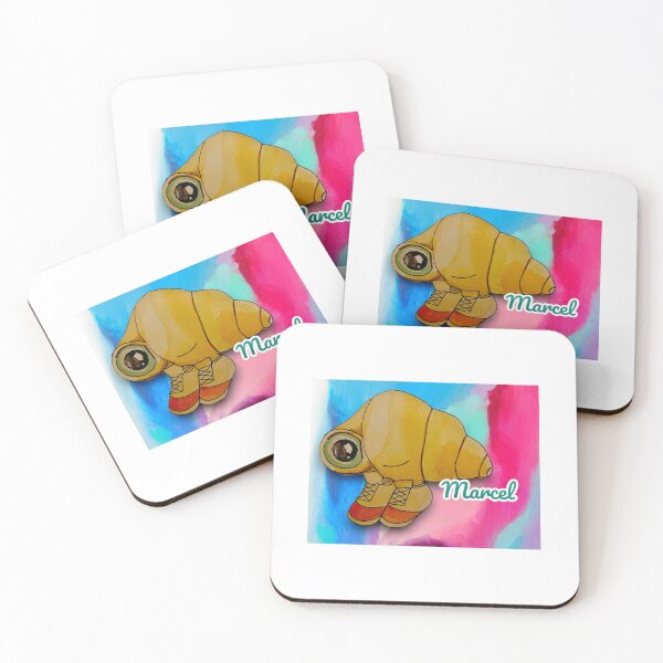 Item preview, Marcel the shell with shoes on watercolor design  designed and sold by Alicia Perrelli.