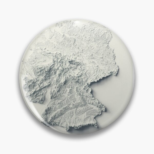 Item preview, Germany Shaded Relief 3D Map digitally-rendered designed and sold by ThinkAboutMaps.
