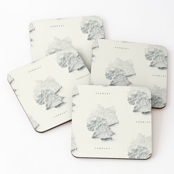 Item preview, Germany Shaded Relief 3D Map digitally-rendered designed and sold by ThinkAboutMaps.