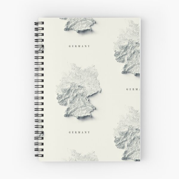 Item preview, Germany Shaded Relief 3D Map digitally-rendered designed and sold by ThinkAboutMaps.