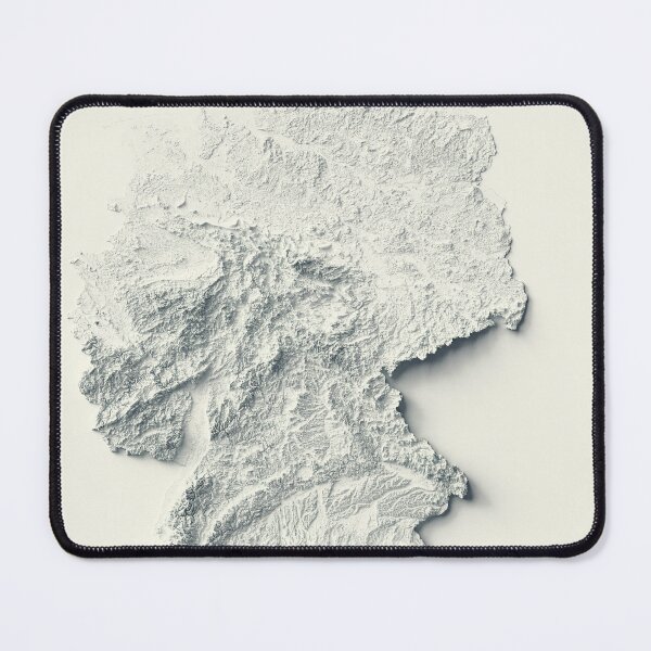 Item preview, Germany Shaded Relief 3D Map digitally-rendered designed and sold by ThinkAboutMaps.