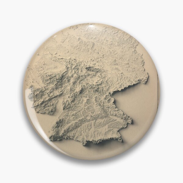 Item preview, Germany Shaded Relief 3D Map digitally-rendered designed and sold by ThinkAboutMaps.