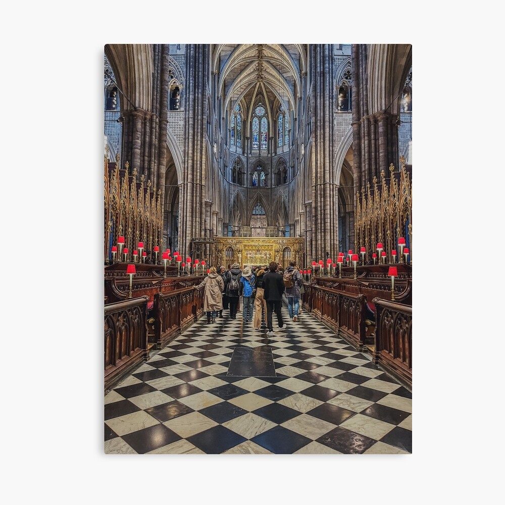 Pews and arches Westminster Abbey Poster