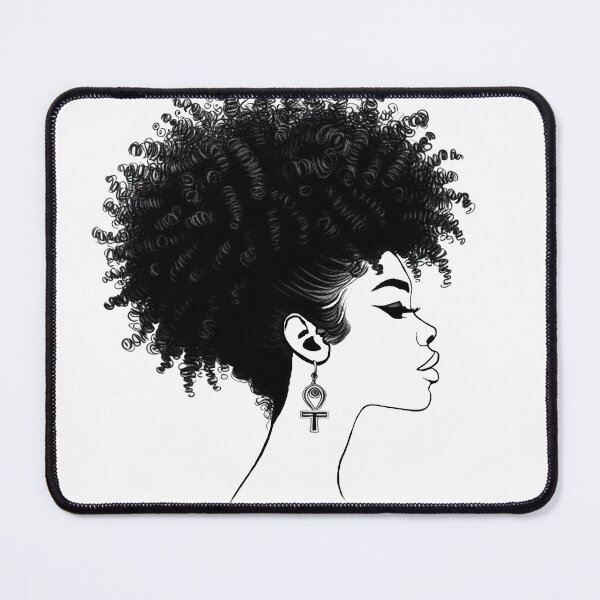 Item preview, Woman with natural updo designed and sold by djrollins.