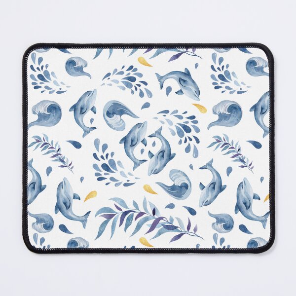 Item preview, Blue Dolphins and Waves designed and sold by LuciaS.