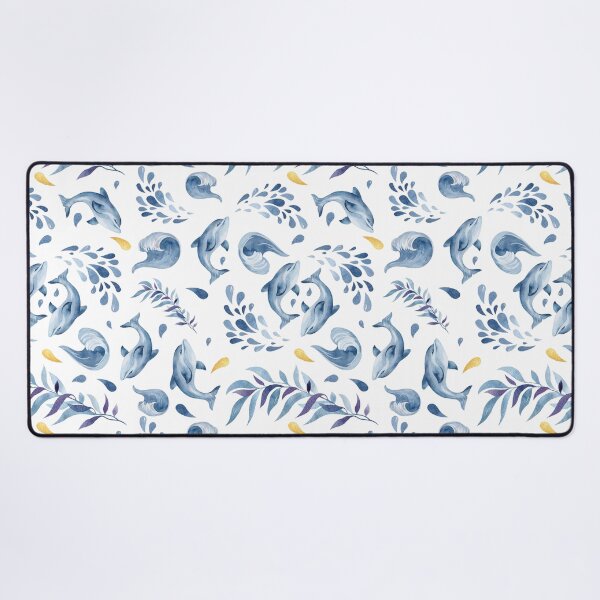 Item preview, Blue Dolphins and Waves designed and sold by LuciaS.