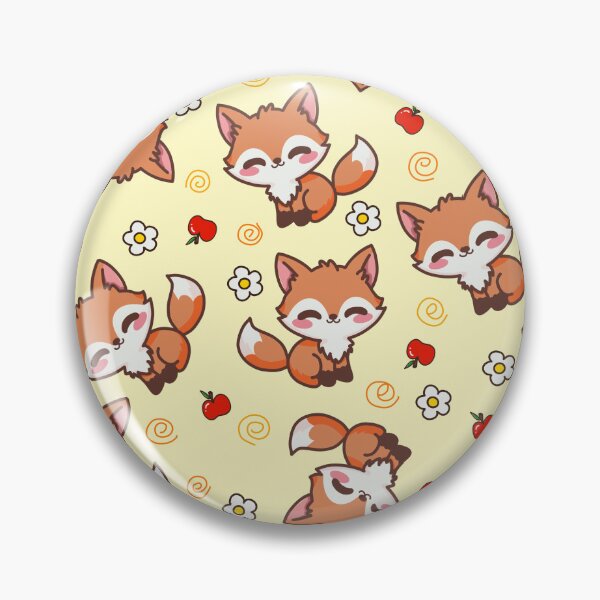 Item preview, Cute fox and apple. designed and sold by atika-atk.