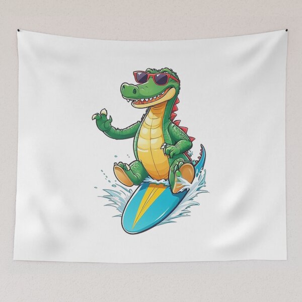 Item preview, Surfing Croc designed and sold by likbatonboot.