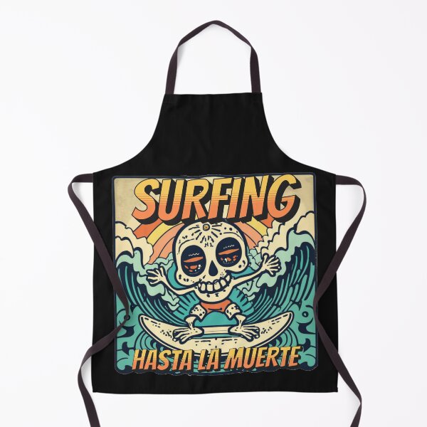 Item preview, Surfing Hasta la Muerte designed and sold by RuralGlamour.