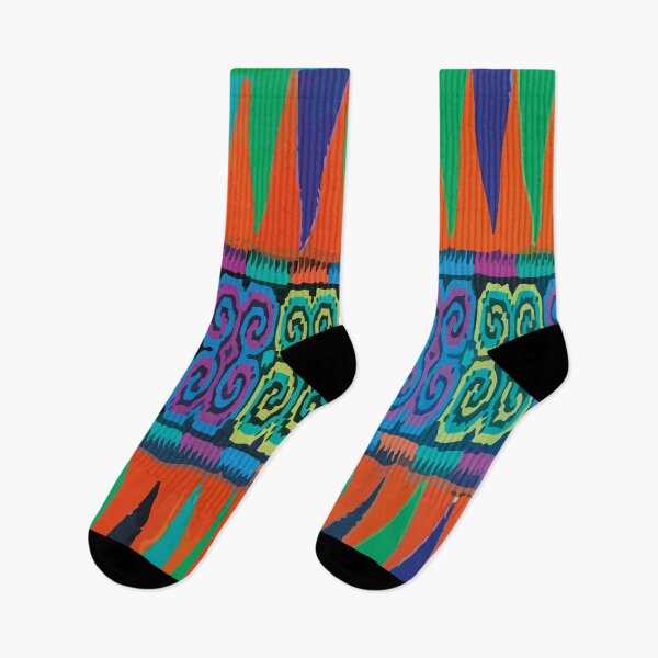Item preview, Blue green tribal embroidery bold embroidery maximalist decor designed and sold by T-Mex.