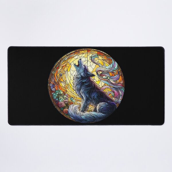 Item preview, Stained Glass Wolf designed and sold by Foxlindesigns.