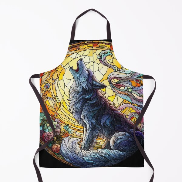 Item preview, Stained Glass Wolf designed and sold by Foxlindesigns.