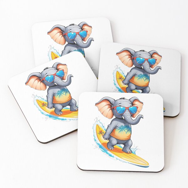 Item preview, Surfing Elephant designed and sold by likbatonboot.