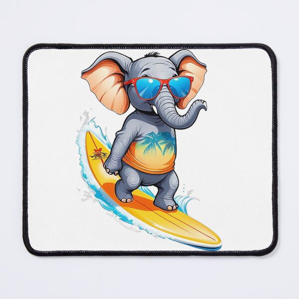 Item preview, Surfing Elephant designed and sold by likbatonboot.