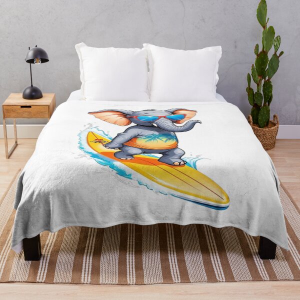 Item preview, Surfing Elephant designed and sold by likbatonboot.