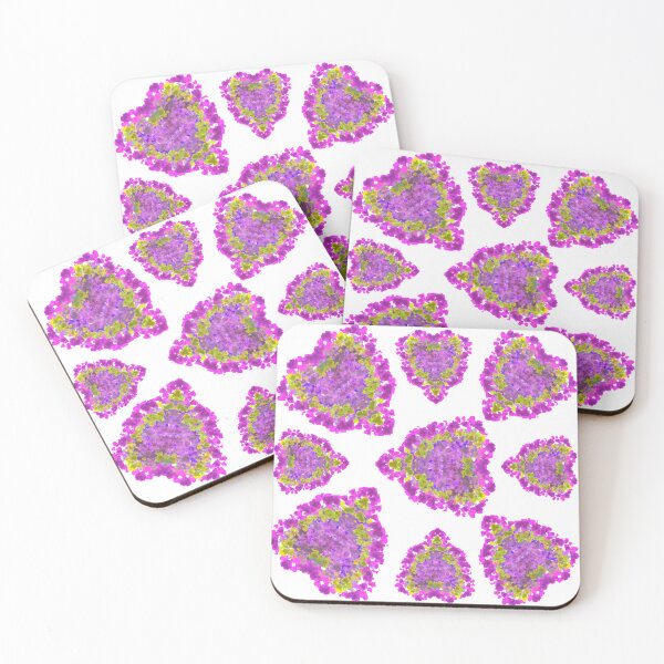 Item preview, Bright Pink and Purple Hearts within Hearts - Hand-drawn designed and sold by Victoria Rose.