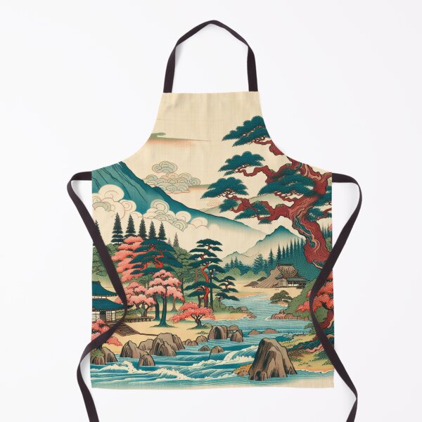 Item preview, Japanese Mountain Valley In Spring Time  designed and sold by HippieFarms11.