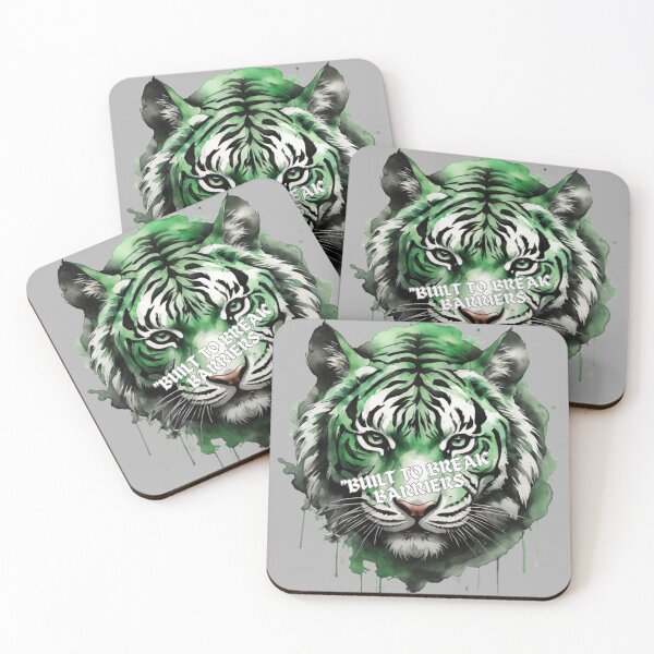 Item preview, Built to break barriers ( Green Tiger ) .1 designed and sold by sonuy2100.