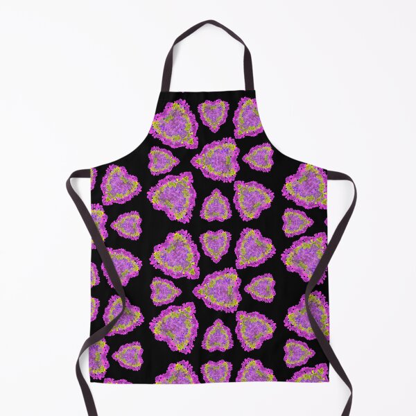 Item preview, Bright Pink and Purple Hearts within Hearts on Black Background - Hand-drawn designed and sold by Victoria Rose.