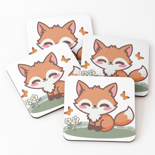 Item preview, Cute fox and apple. designed and sold by atika-atk.