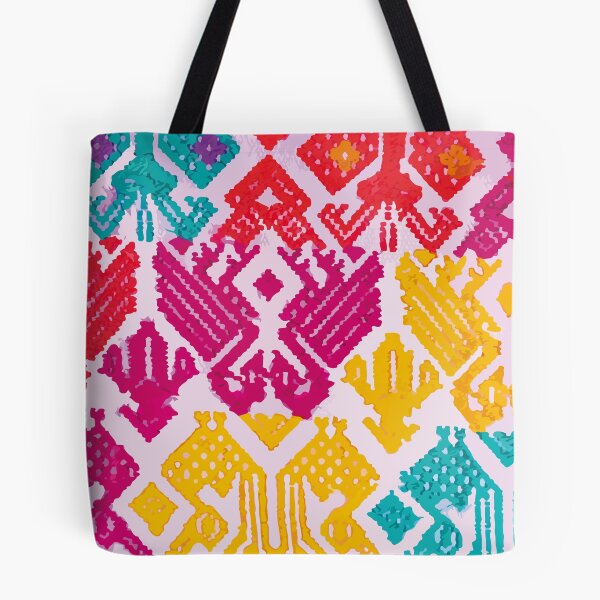 Item preview, Multicolor mexican embroidery vibrant maximalist decor designed and sold by T-Mex.