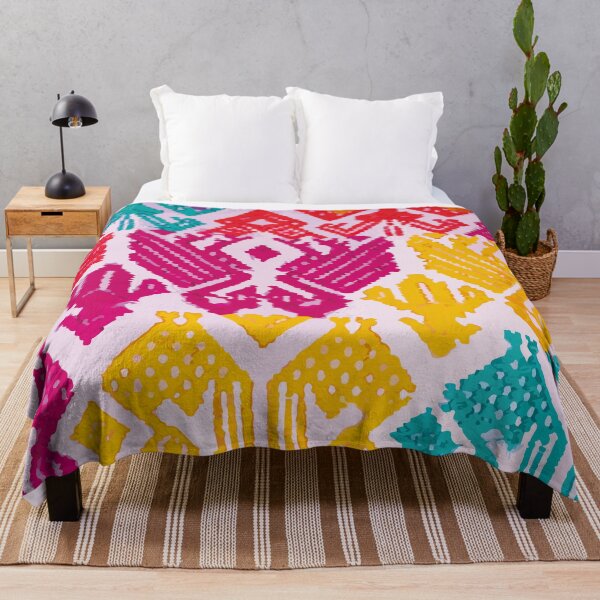 Item preview, Multicolor mexican embroidery vibrant maximalist decor designed and sold by T-Mex.