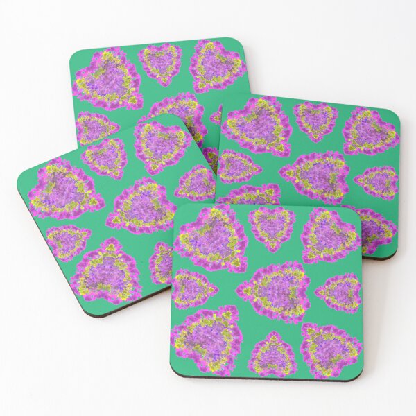 Item preview, Copy of Bright Pink and Purple Hearts within Hearts on Green Background designed and sold by Victoria Rose.