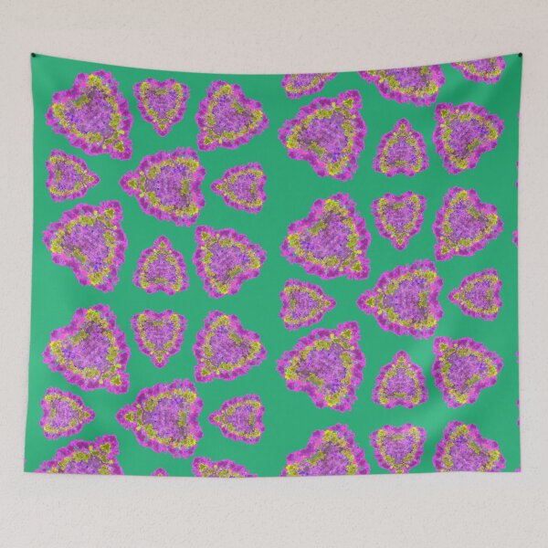 Item preview, Copy of Bright Pink and Purple Hearts within Hearts on Green Background designed and sold by Victoria Rose.
