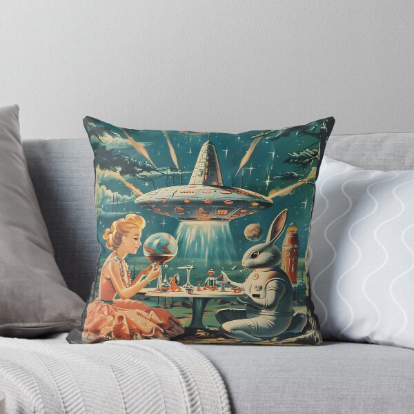 Item preview, 1950s Sci-Fi Movie Robot Rabbit Invasion Picnic  designed and sold by Shelly Little.