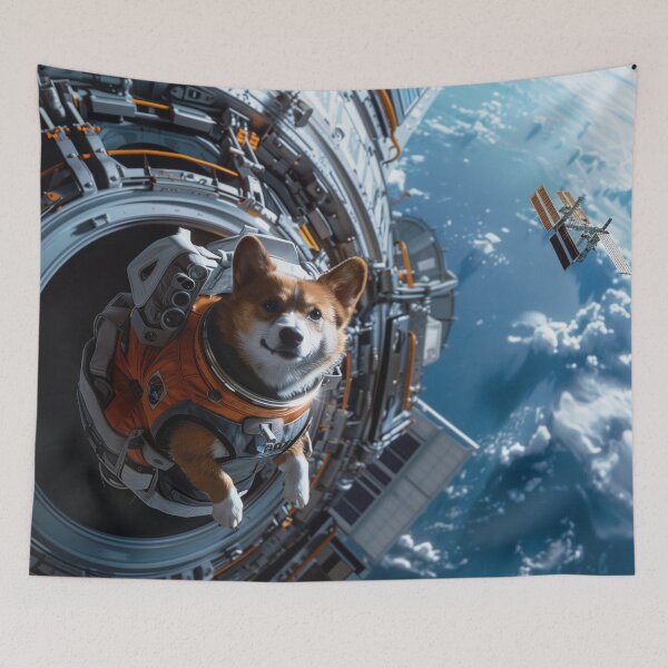 Item preview, Corginaut International Space Station designed and sold by AM-Fine-Designs.