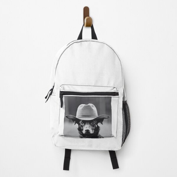 Item preview, Black Dog Wearing a Cowboy Hat designed and sold by CerolBlue.