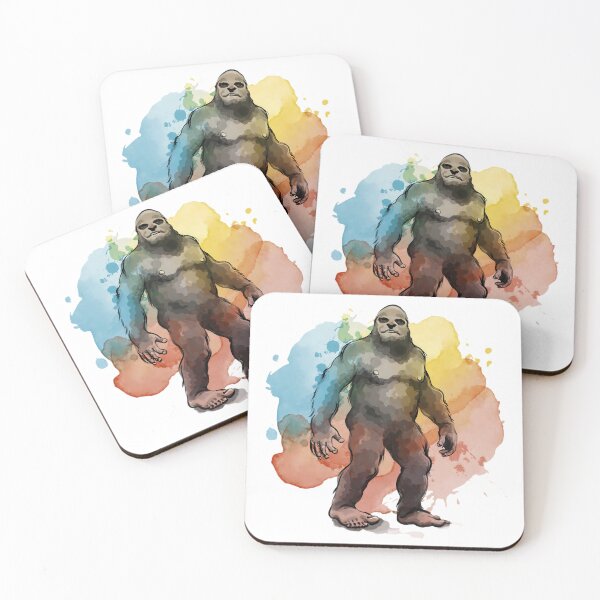 Item preview, Friendly Bigfoot, watercolor designed and sold by WatermelonPink.