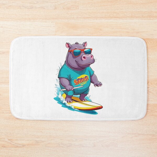 Item preview, Surfing hippo designed and sold by likbatonboot.