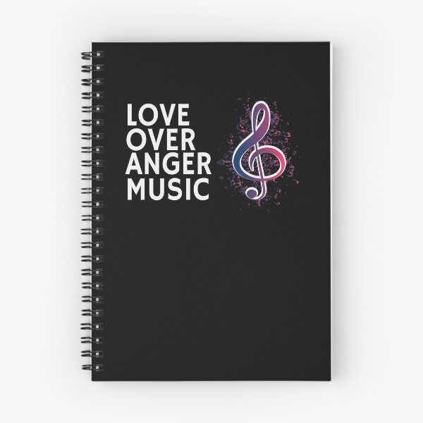 Item preview, Love Over Anger Music designed and sold by TeeTimeGuys.