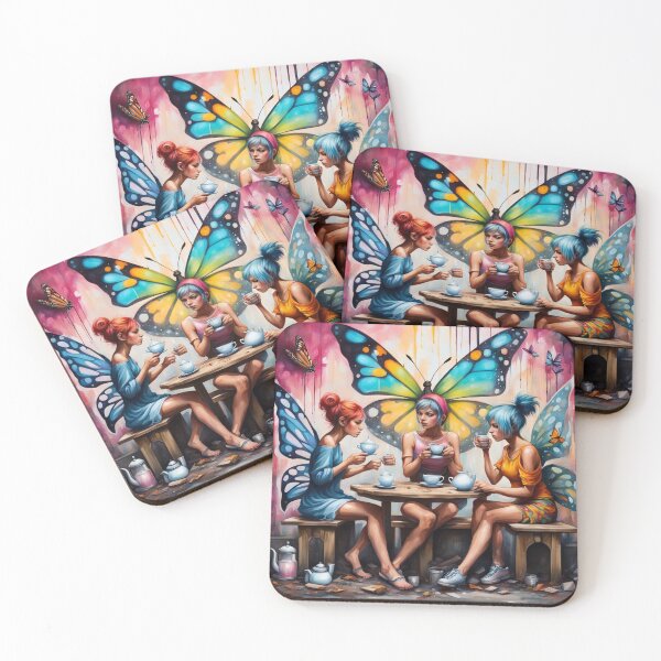 Item preview, pixies and fairies having dinner designed and sold by Jenswhim.