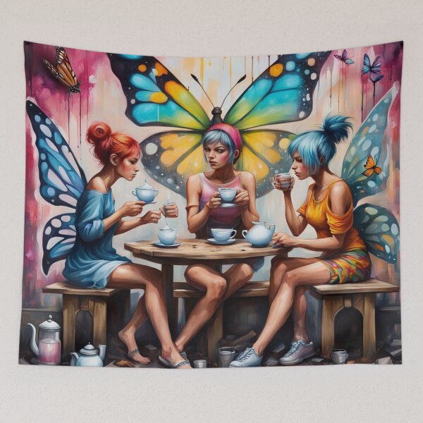 Item preview, pixies and fairies having dinner designed and sold by Jenswhim.