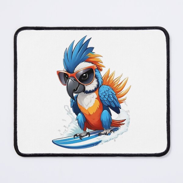 Item preview, Surfing Macaw designed and sold by likbatonboot.