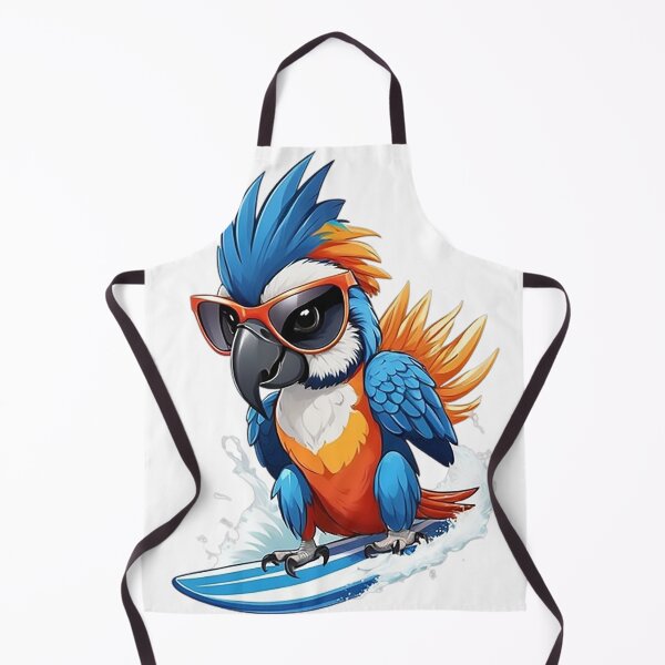 Item preview, Surfing Macaw designed and sold by likbatonboot.