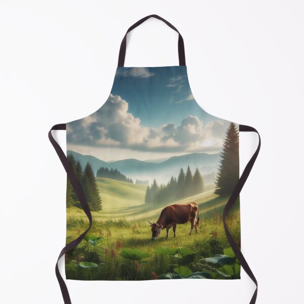 Item preview, Bovine Beauty - Cow in Meadow Serenity designed and sold by ProgressMagnet.