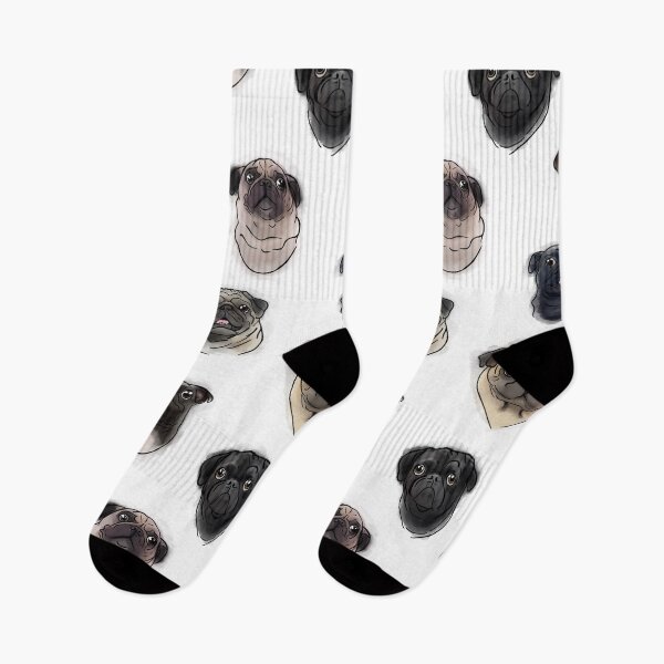 Item preview, Pug Portraits repeat pattern  designed and sold by saint-shores.