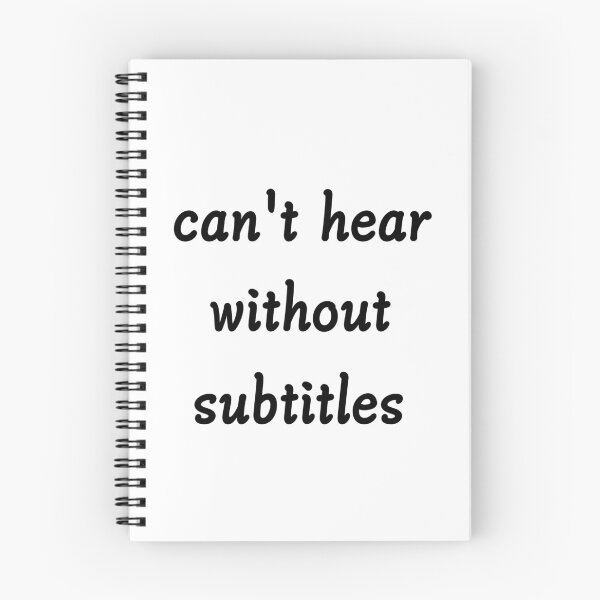 Item preview, Can't hear without subtitles  designed and sold by CreativeKari.