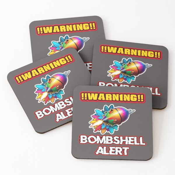 Item preview, Warning Bombshell Alert Logo designed and sold by TheArtOfPat.
