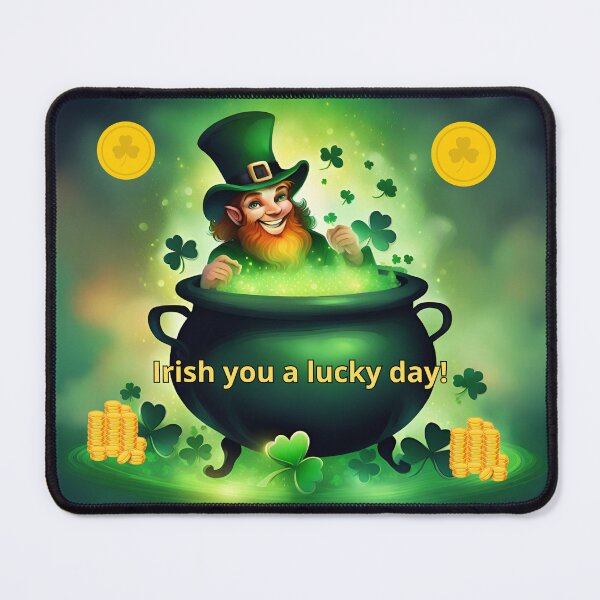 Item preview, Saint Patrick Leprechaun Cauldron and Gold Coins designed and sold by Astralia.